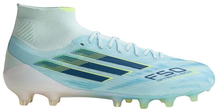 adidas Wmns F50 Sparkfusion Elite Mid FG AG Almost Blue Dusky Petrol Hi Res Yellow