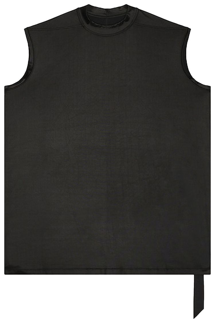 Rick Owens DRKSHDW Leather Tarp T Shirt Black