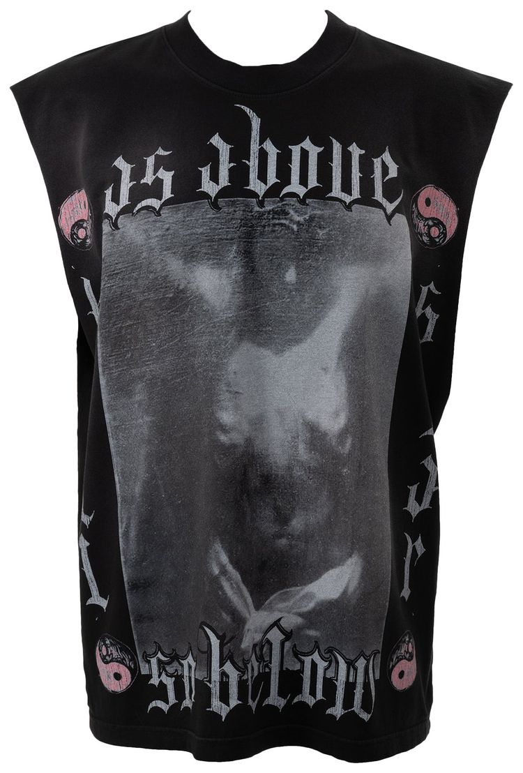 Hellstar As Above So Below Muscle Tee Black