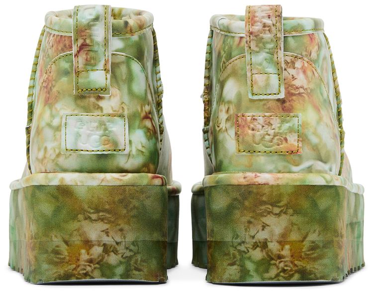 Collina Strada x UGG Classic Ultra Mini Platform Boot Green Floral