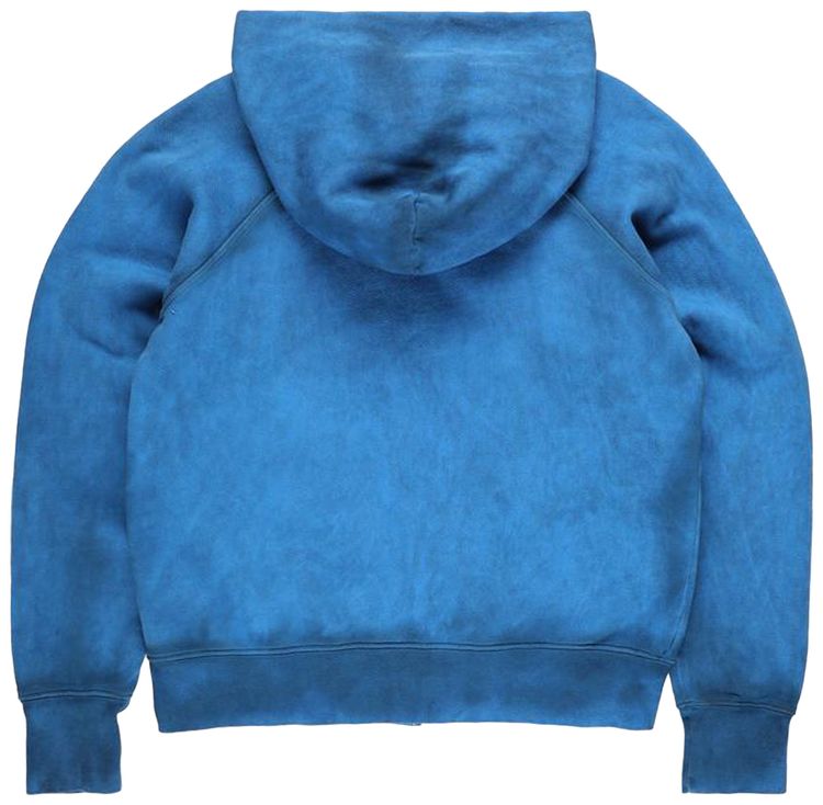 Les Tien Heavyweight Raglan Zip Hoodie Glacier Oil