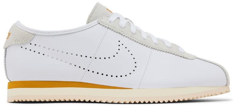 Nike Wmns Cortez Leather White Bronze Perforated Swoosh