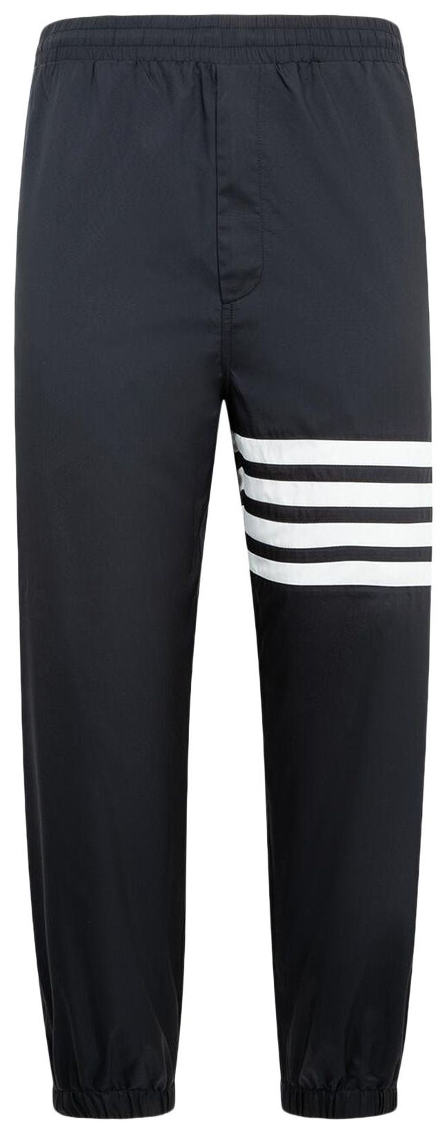 Thom Browne 4 Bar Drawcord Waist Track Pant In Shiny Ripstop Navy