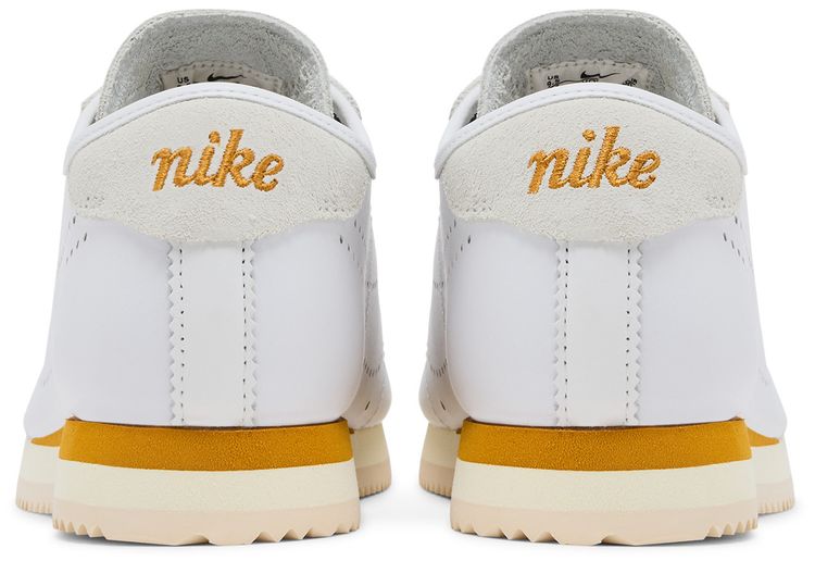 Nike Wmns Cortez Leather White Bronze Perforated Swoosh