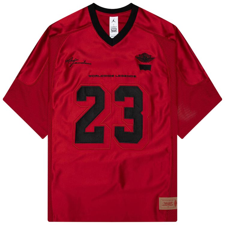 Air Jordan x Levis Jersey Gym RedBlackPale Ivory