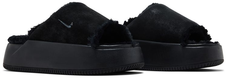 Nike Wmns Calm Elevation Fur Slide Black