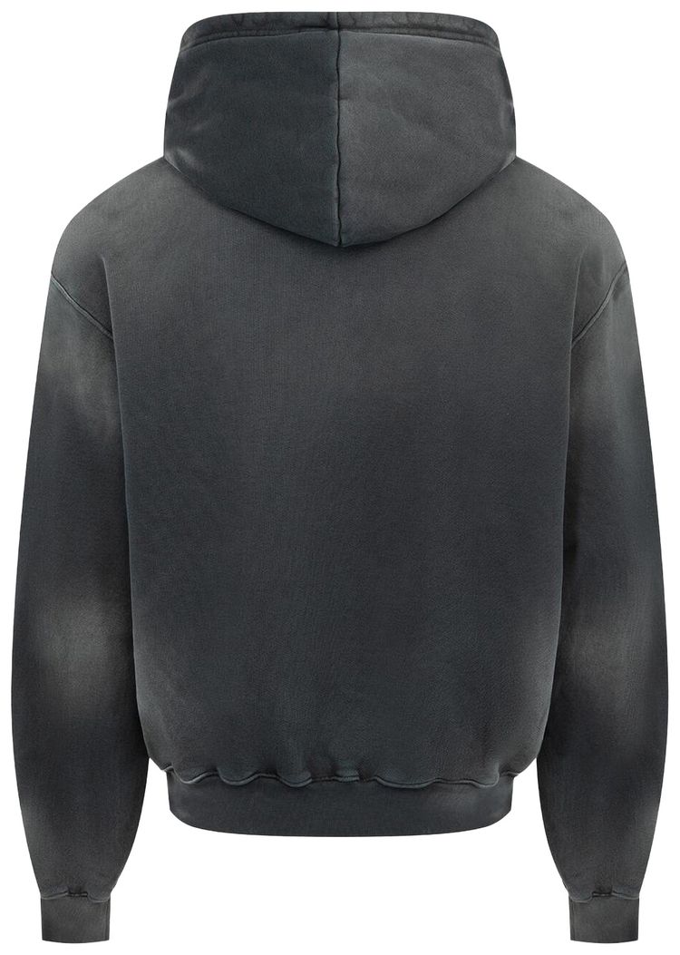 Satoshi Nakamoto Ice Hoodie Washed Black