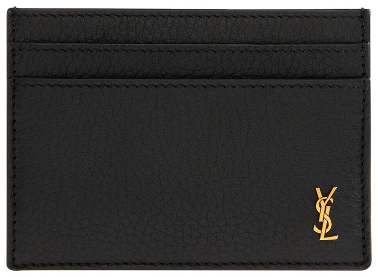 Saint Laurent Leather Cardholder Nero