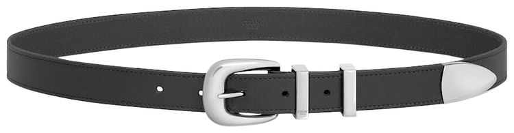 CELINE Western Belt In Vintage Calfskin Black