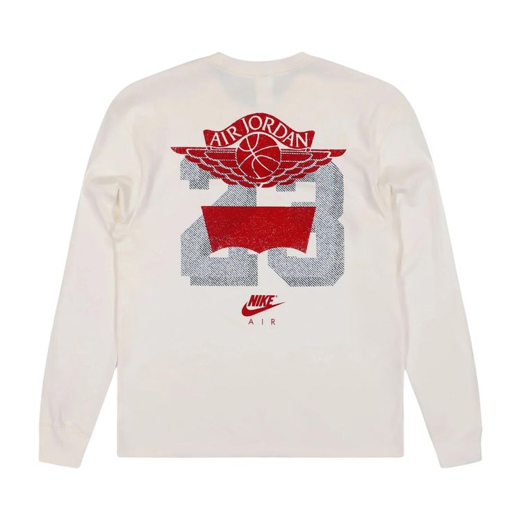 Air Jordan x Levis Shelby Crewneck Pale IvoryBlackUniversity Red