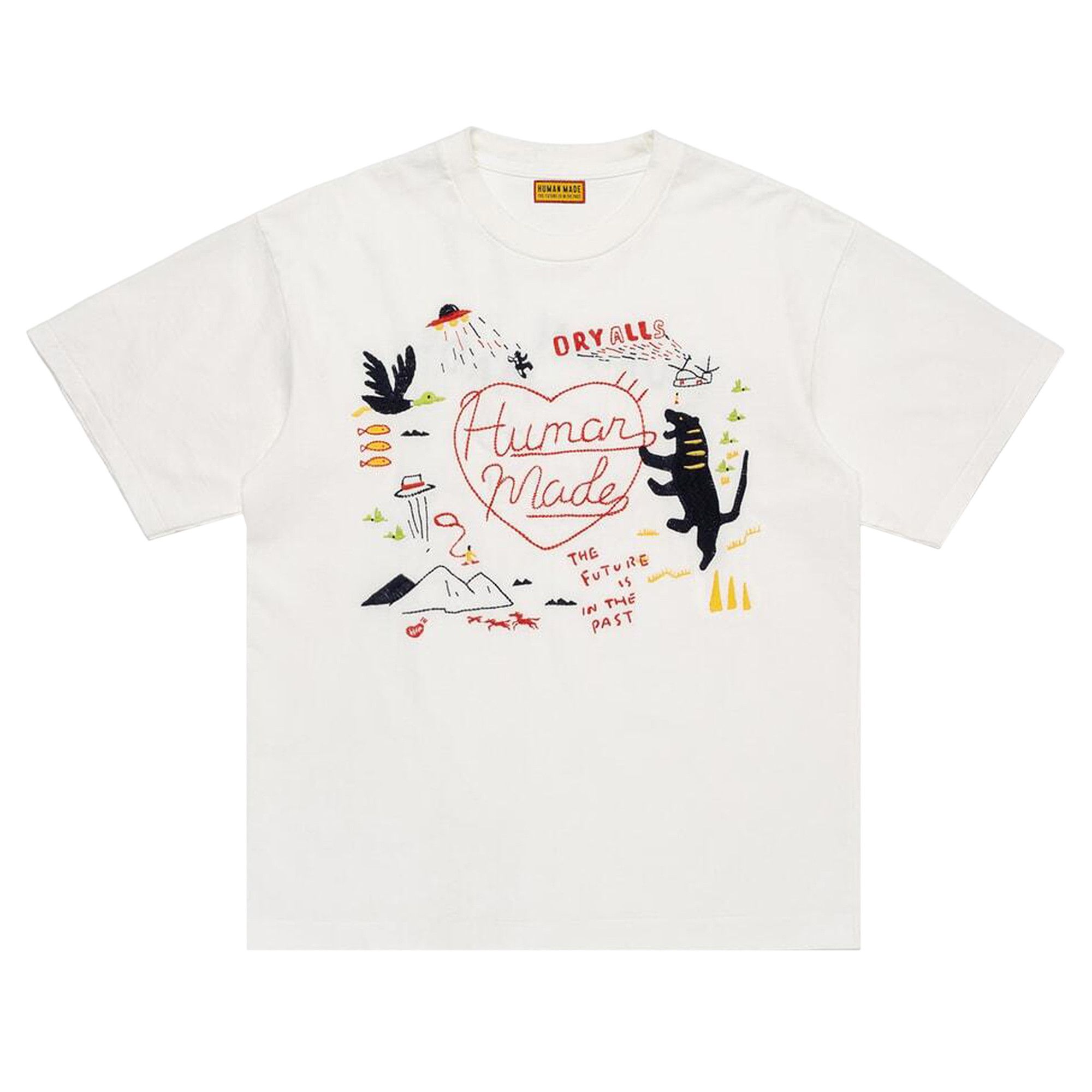Buy Human Made Embroidered T-Shirt 'White' - HM31CS002 WHIT | GOAT