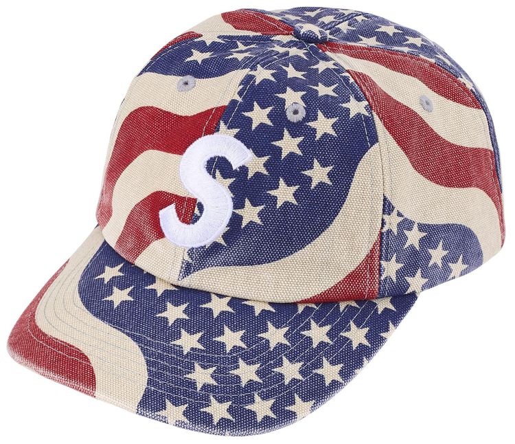 Supreme Pigment Coated S Logo 6 Panel Flag
