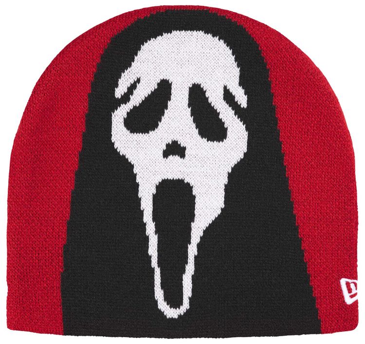 Supreme New Era Ghostface Beanie Red