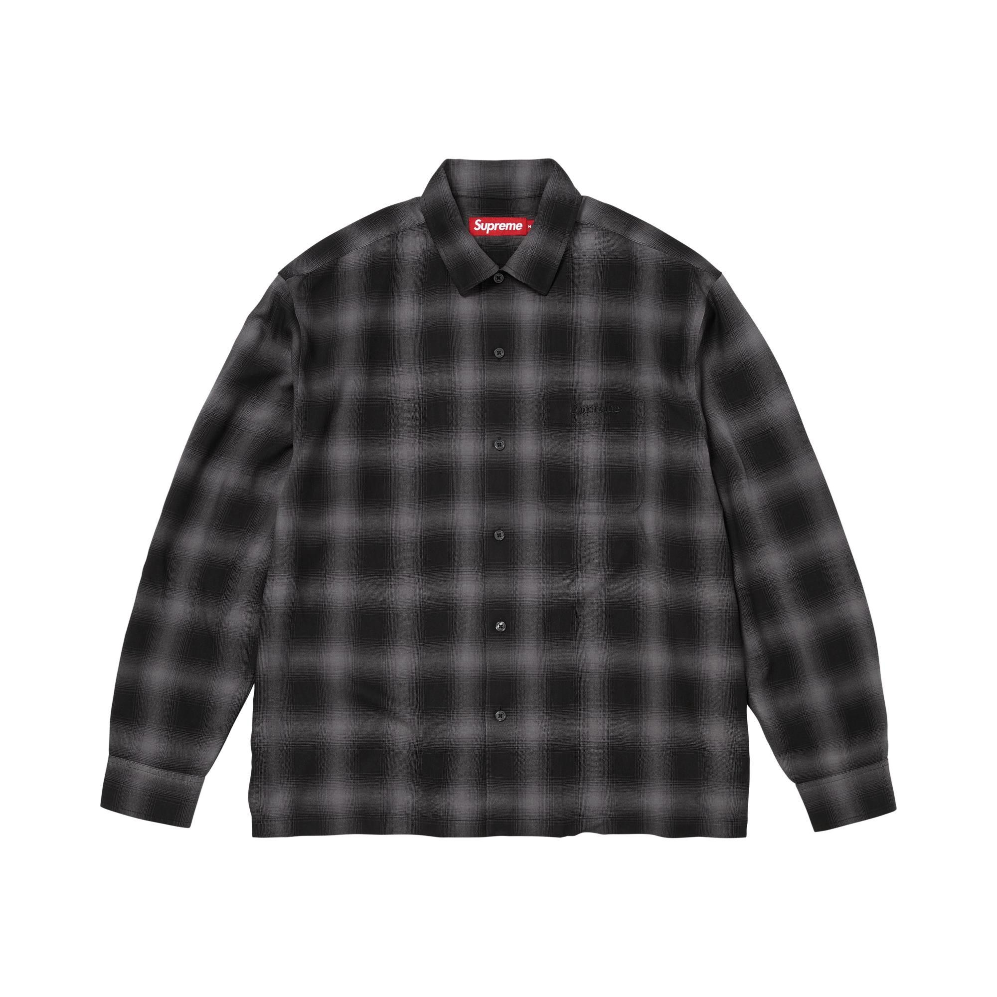 トップス 19SS Supreme Plaid Rayon Shirt Black L Buy Supreme Shadow Plaid Rayon Shirt 'Black' - SS26S5 BLACK | GOAT CA