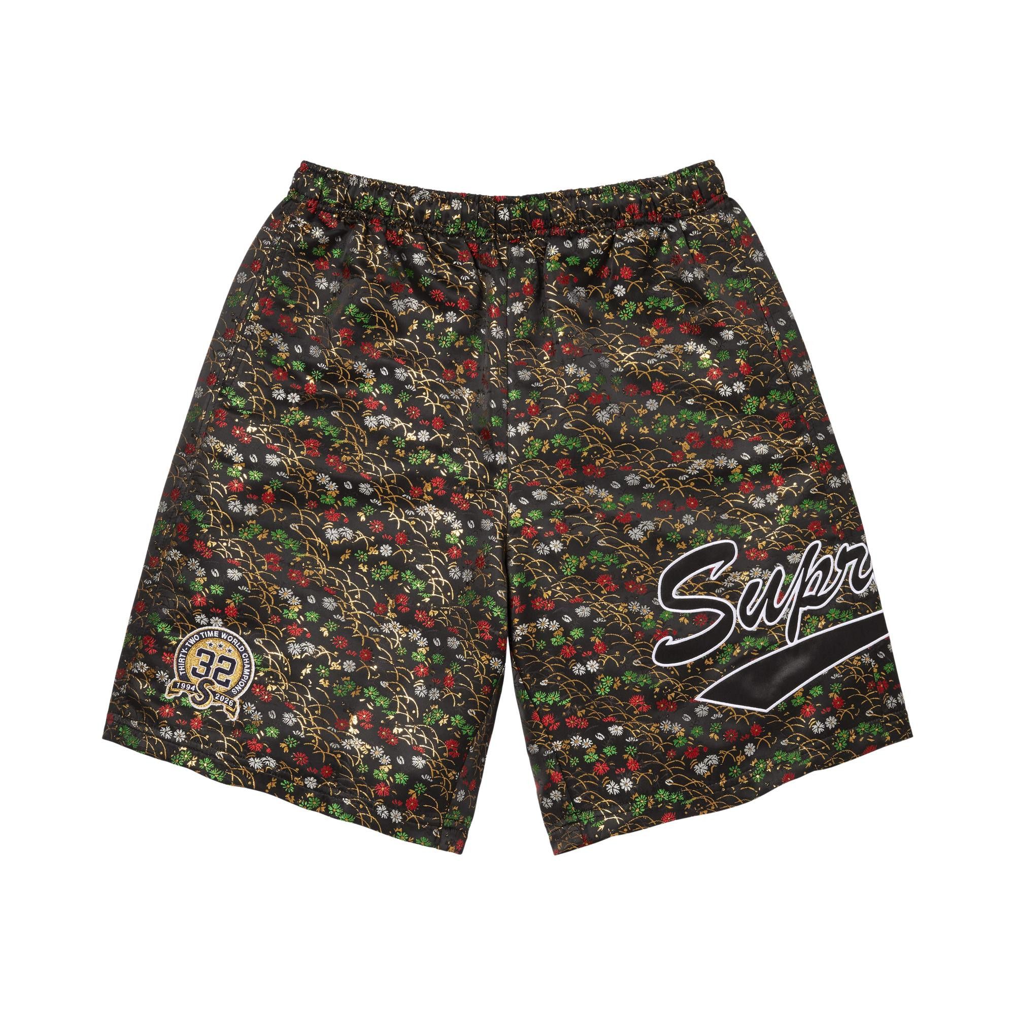 Buy Supreme Floral Jacquard Short 'Black' - SS26SH35 BLACK | GOAT