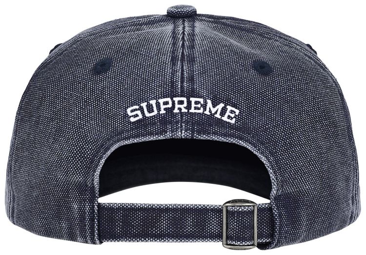 Supreme Pigment Coated S Logo 6 Panel Navy