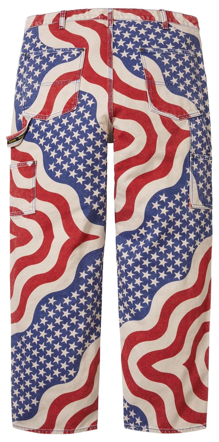 Supreme Flag Double Knee Painter Pant Multicolor
