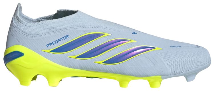 adidas Predator League Laceless FG Crystal Sky Ray Blue Team Solar Yellow 2