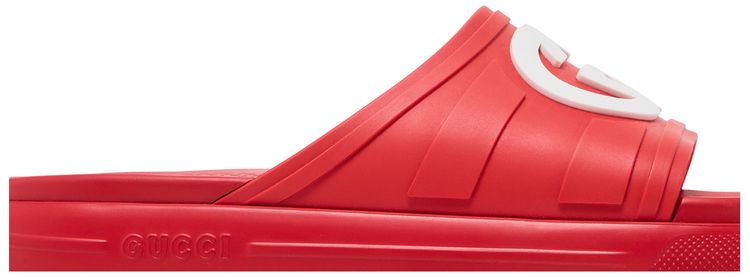 Gucci Slide Interlocking G   Maple Red