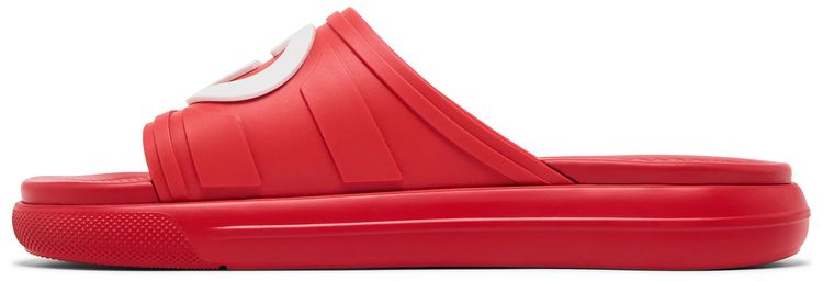 Gucci Slide Interlocking G   Maple Red