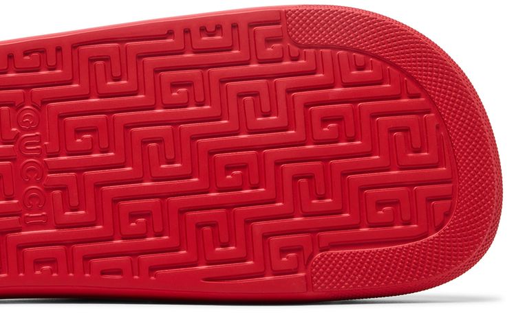 Gucci Slide Interlocking G   Maple Red