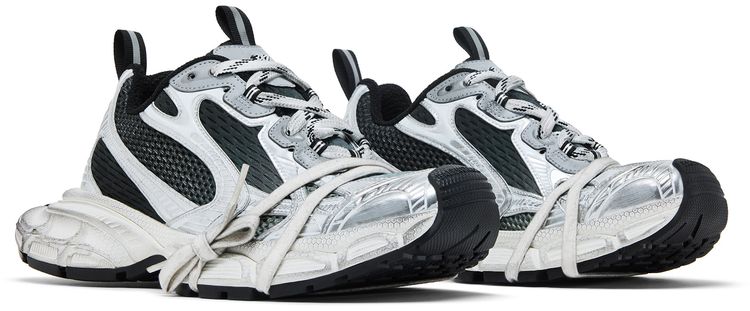 Balenciaga Wmns 3XL Sneaker Worn Out Gradient   Black Grey White
