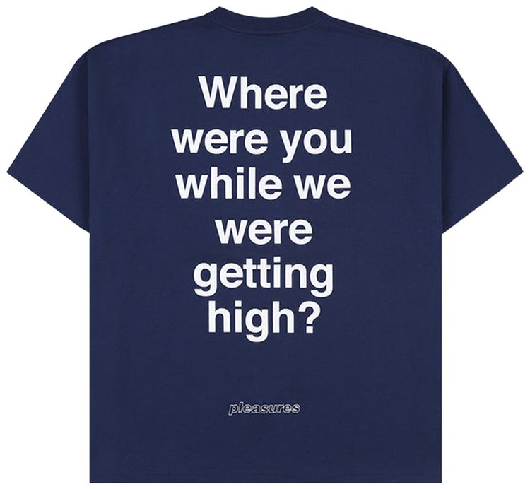 Pleasures Question Mark T Shirt Navy