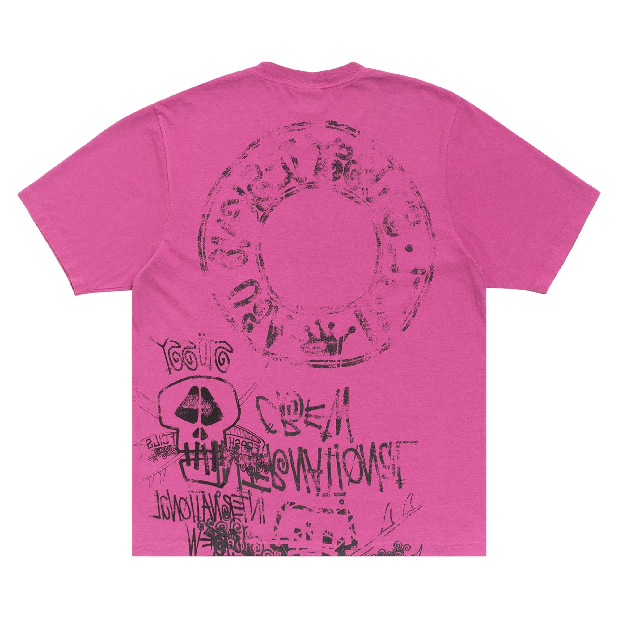 Buy Stussy Skulls Tee Pigment Dyed 'Berry' - 1905177 BERR | GOAT