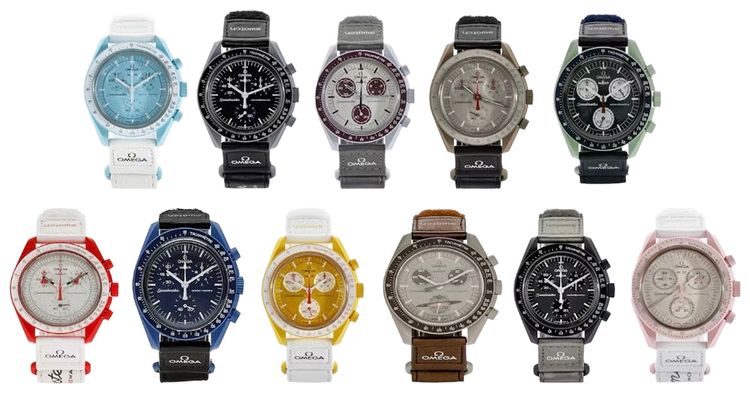 Swatch x Omega Bioceramic Moon Full Collection Set of 11