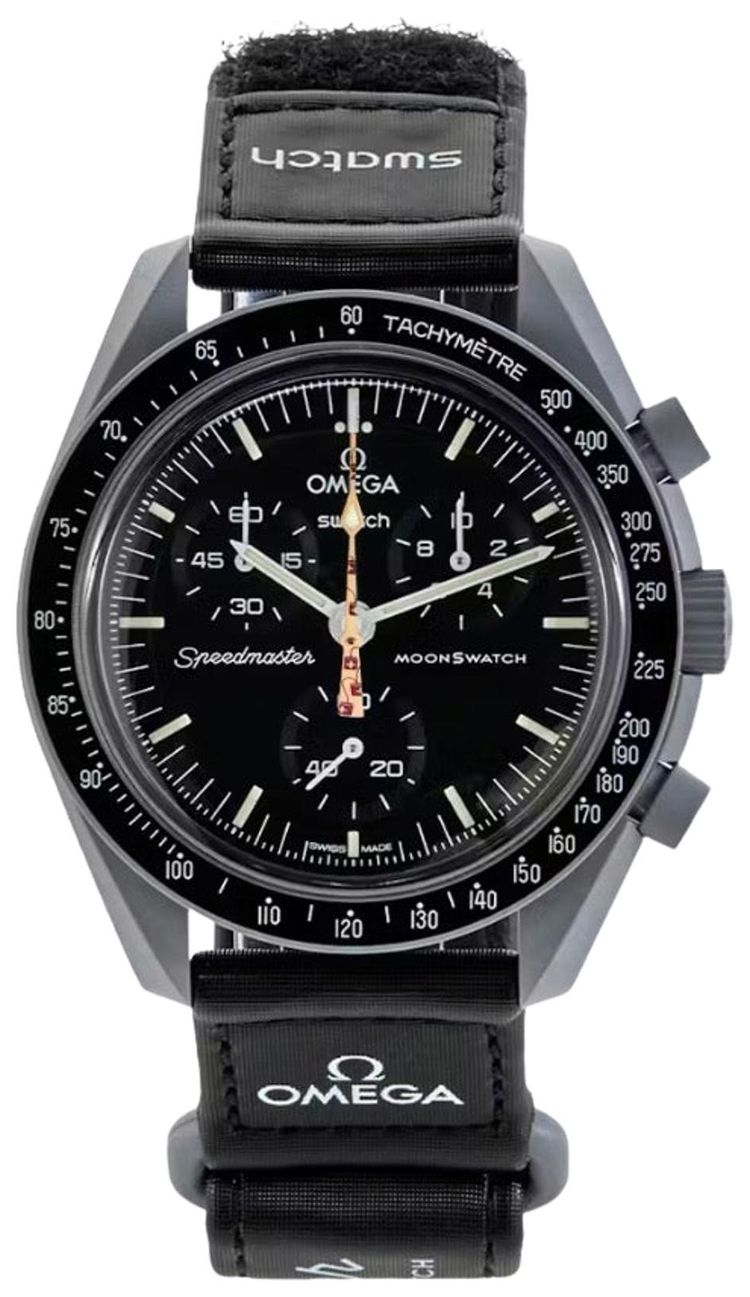 Swatch  Omega Bioceramic Moon Mission To Moonshine Gold Swiss Lantern Pattern