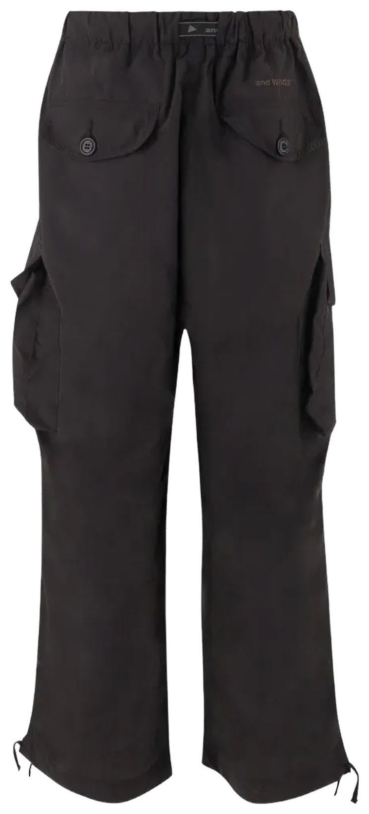 And Wander Oversized Cargo Pant Black
