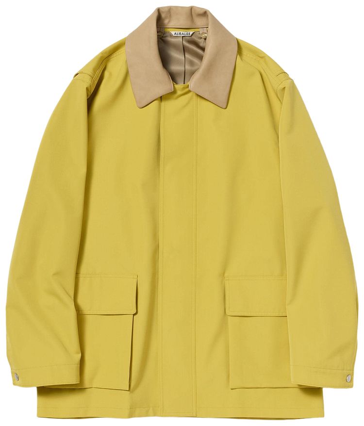 Auralee Wool Max Canvas Blouson Mustard Yellow