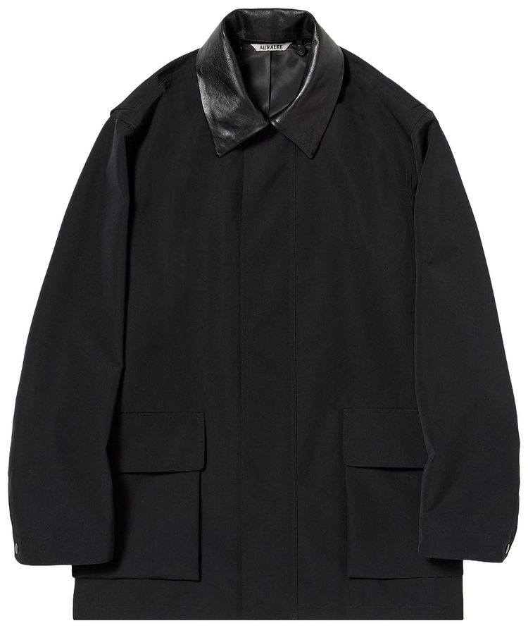 Auralee Wool Max Canvas Blouson Black