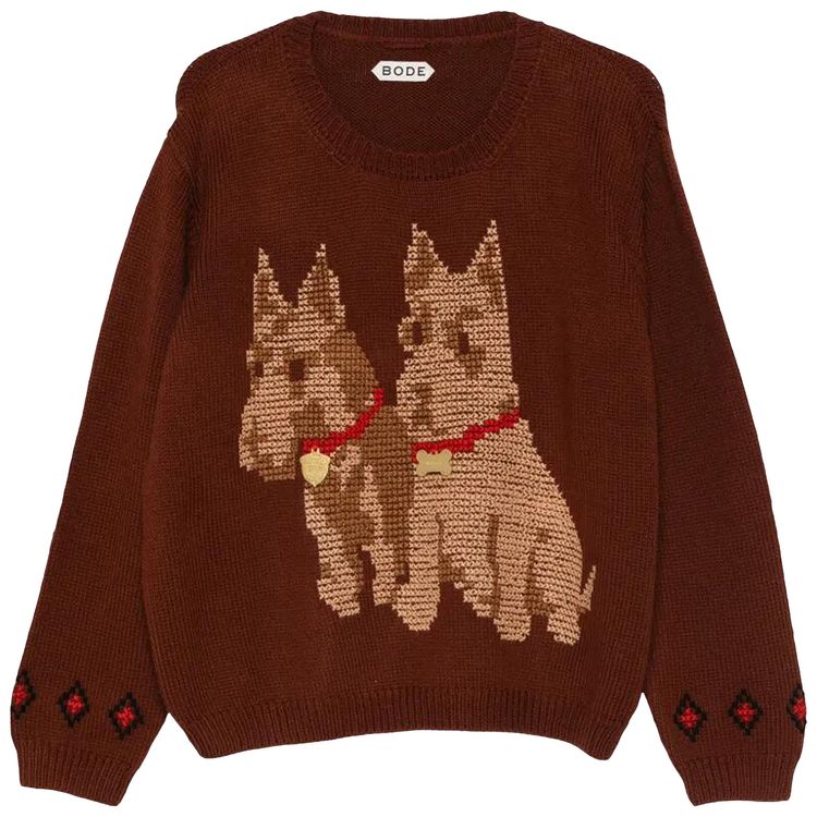 Bode Scottie Pullover Brown