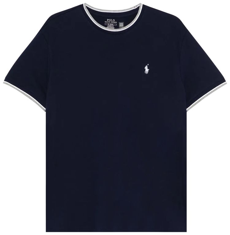 Polo Ralph Lauren Short Sleeve Stretch Mesh Crewneck T Shirt Newport Navy