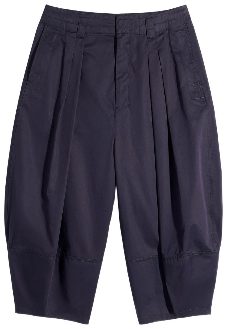 Lemaire Volume Bermuda Pants Ink Blue