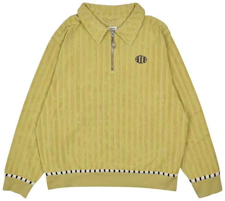 Bode Croquet Ground Pullover Green