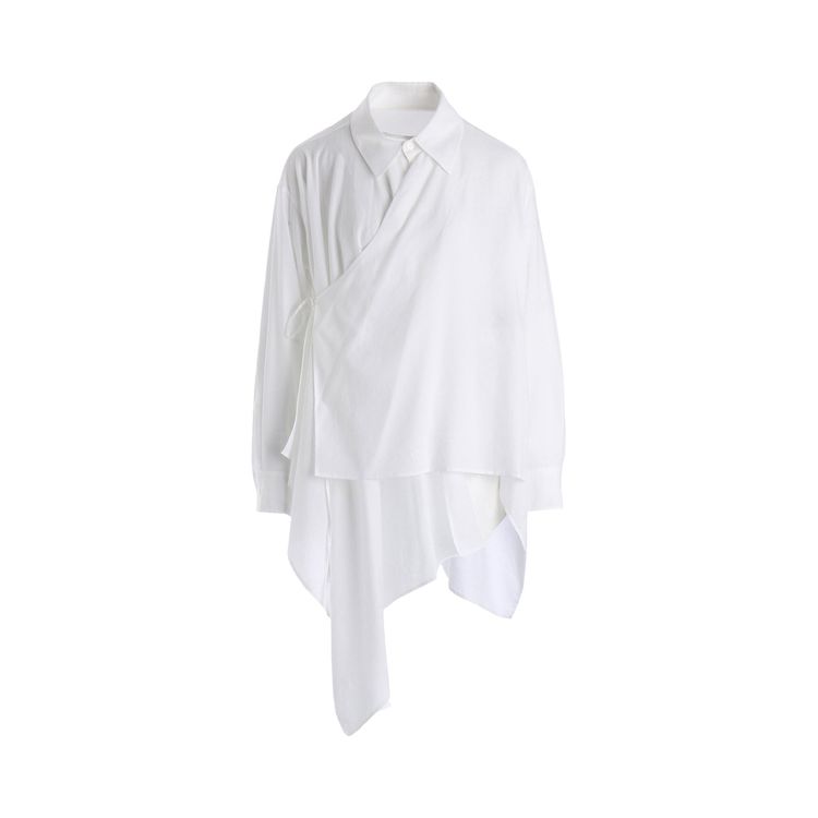 Yohji Yamamoto Asymmetric Blouse Off White