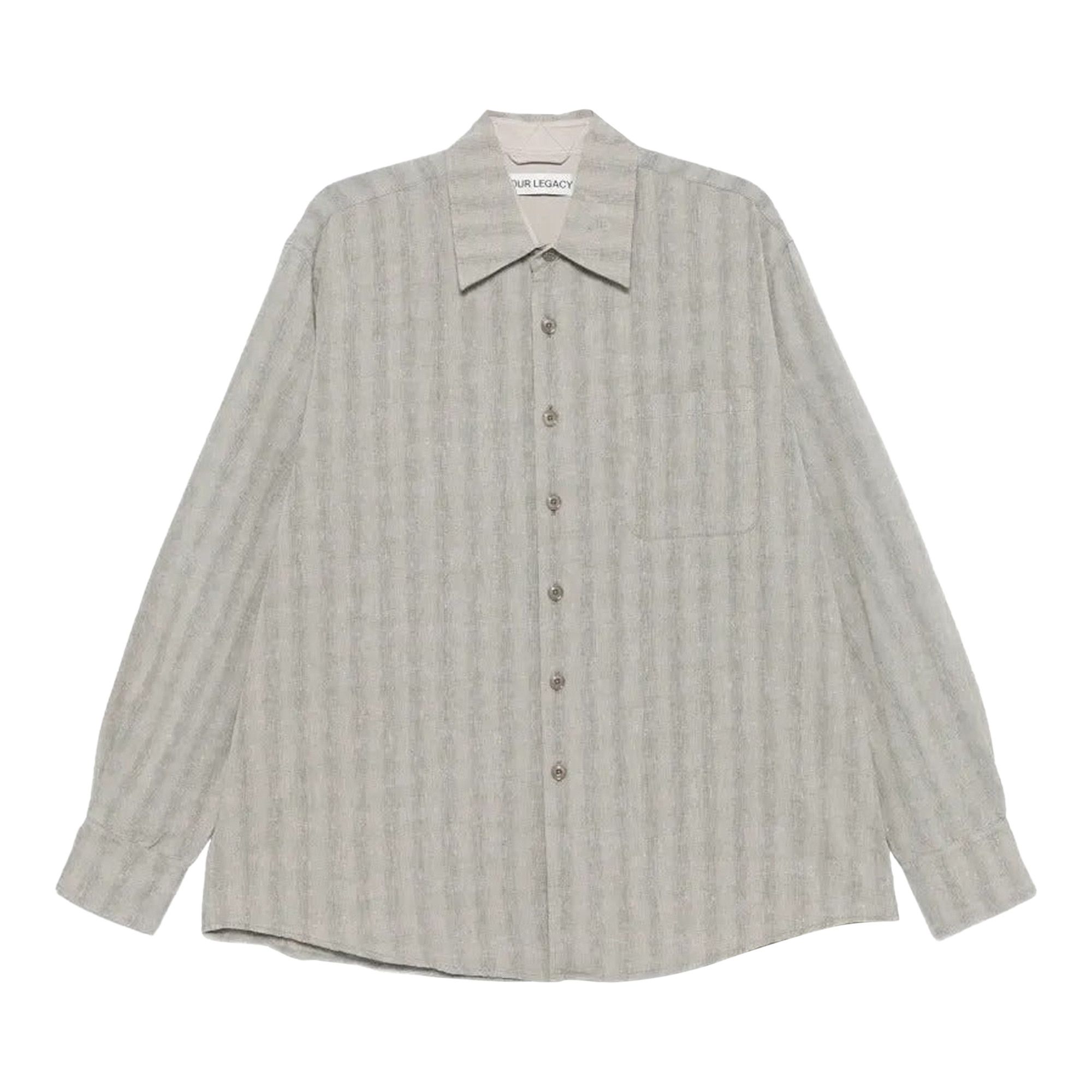 Buy Our Legacy Above Shirt 'Sage Trail Check Dryline Weave