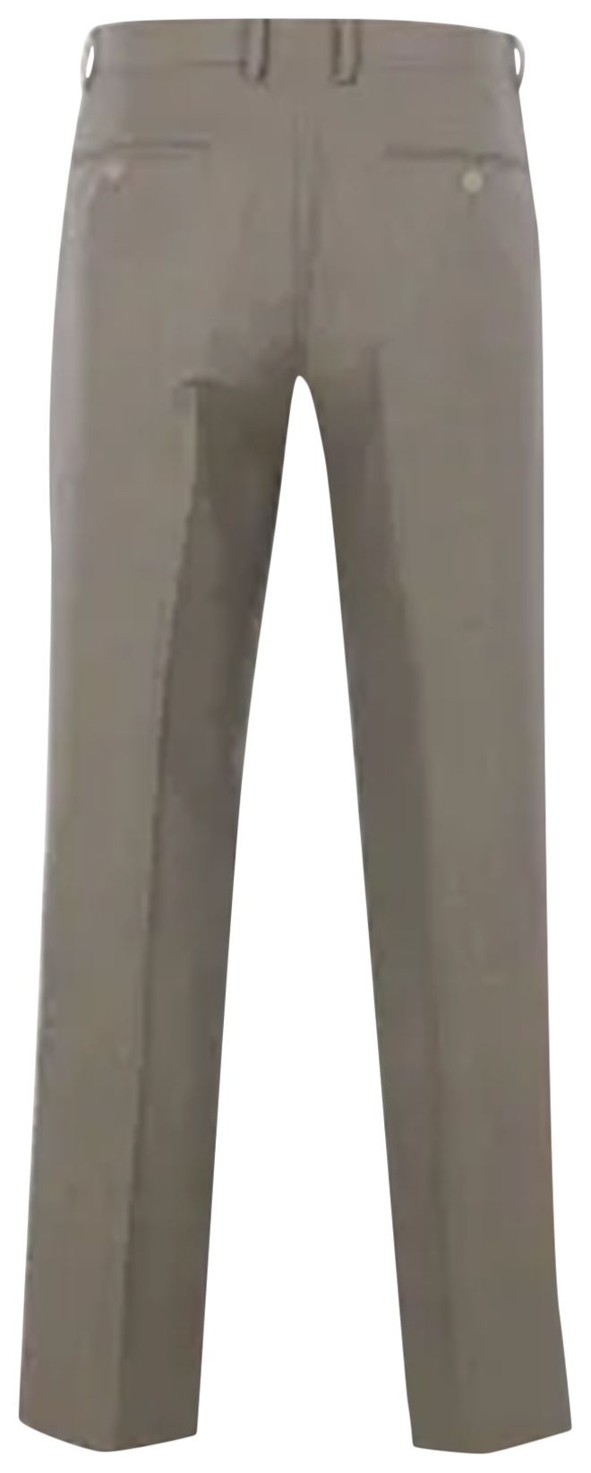 Auralee Bluefaced Wool Two Tuck Slacks Khaki Grey Stripe