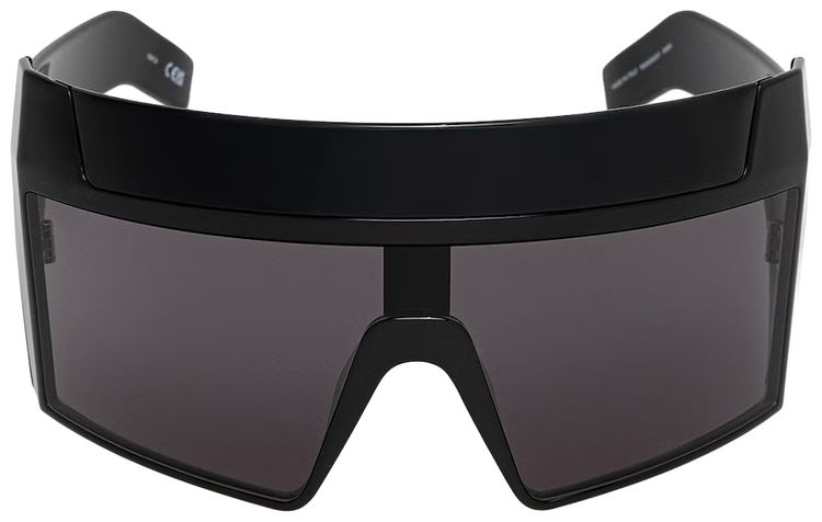 Rick Owens Rev Shiny Sunglasses TemplesBlack Lens