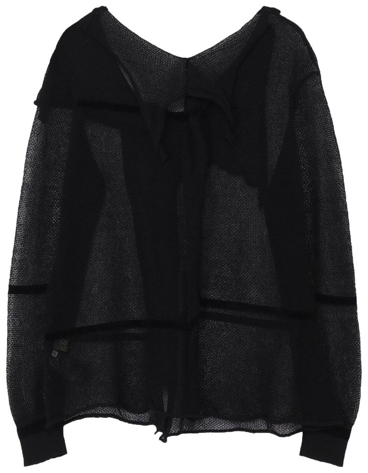 Yohji Yamamoto Draped Cardigan Black