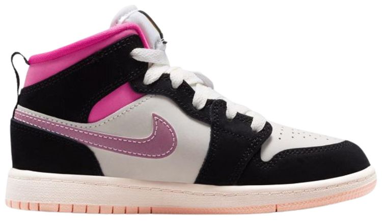 Air Jordan 1 Mid PS Black University Gold Pinksicle