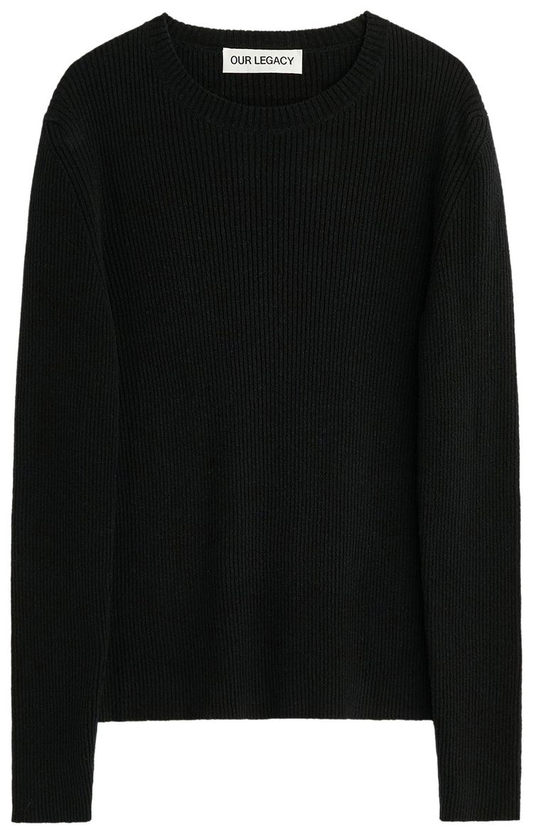 Our Legacy Compact Roundneck Almost Refined Silk Black