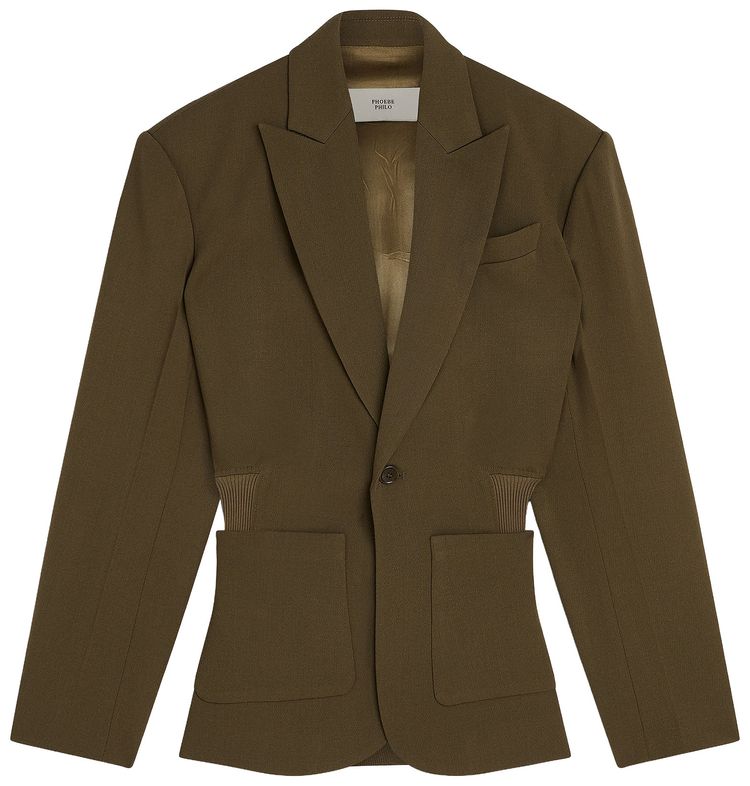 Phoebe Philo Kick Tailored Jacket Shroom