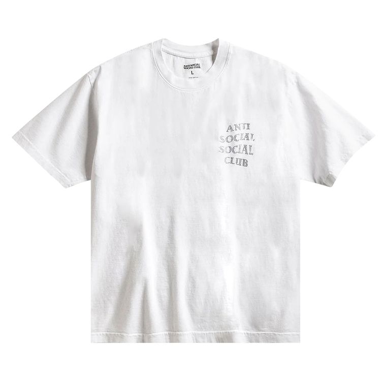 Anti Social Social Club Rhinestone Mind Games T Shirt WhiteBlack