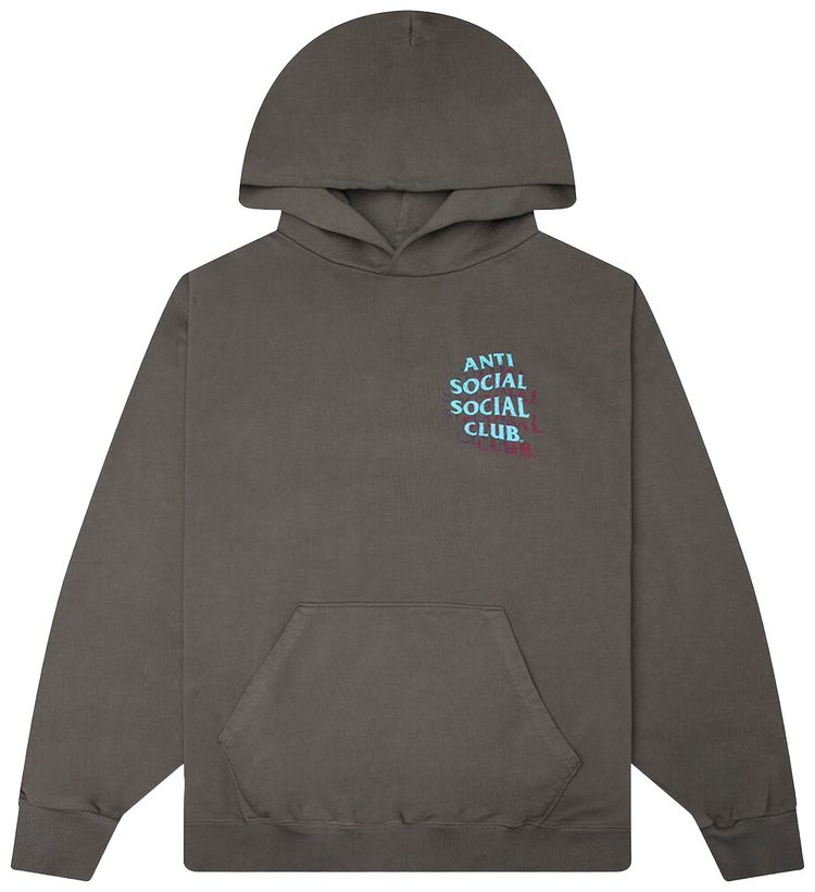 Anti Social Social Club Distressed Hoodie Grey