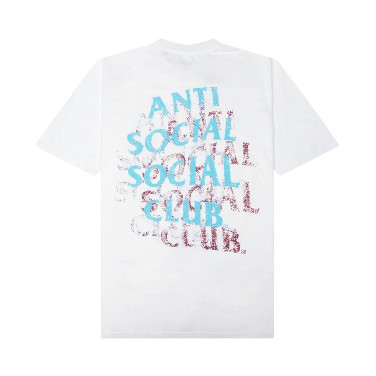 Anti Social Social Club Distressed T Shirt White