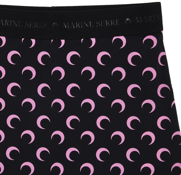 Marine Serre Moon Printed Jersey Biker Shorts Pink