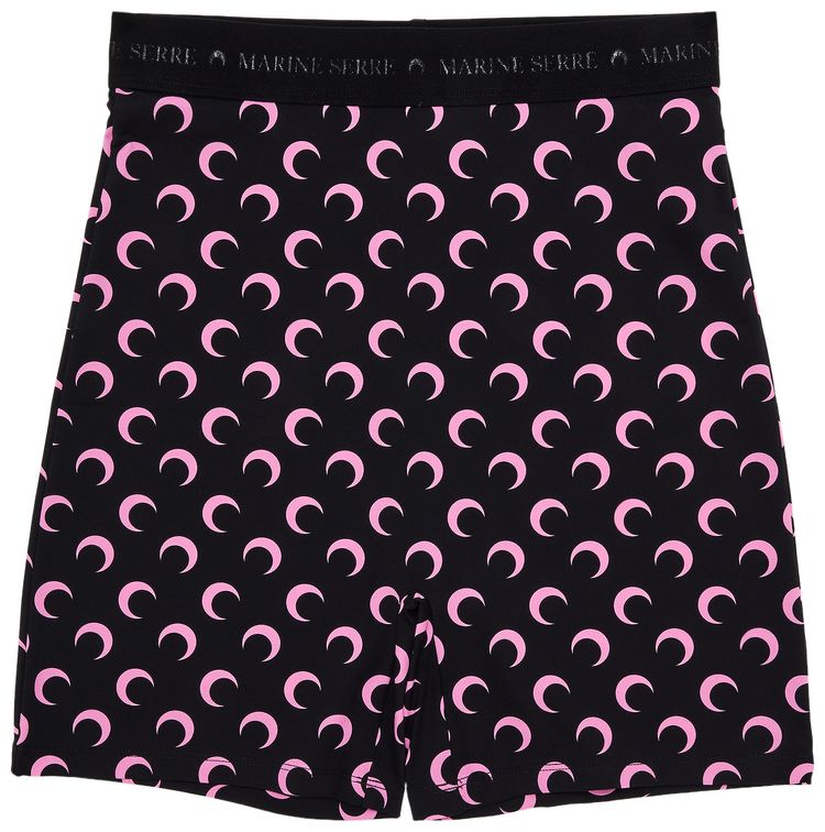 Marine Serre Moon Printed Jersey Biker Shorts Pink
